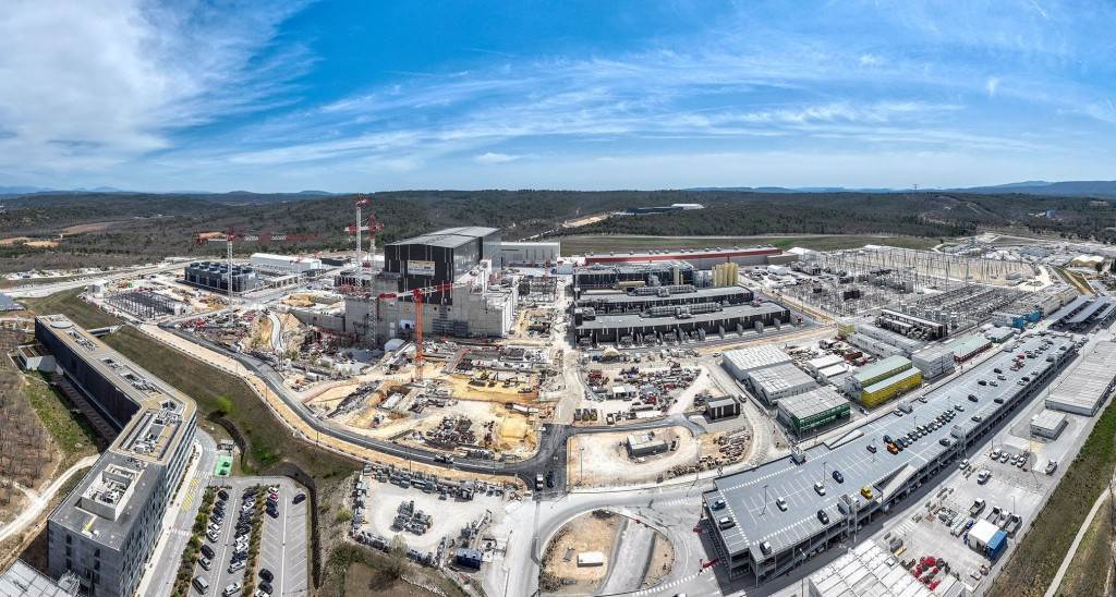 At the ITER construction site, immense slabs of concrete lie in a ring like a modern-day Stonehenge.